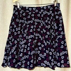 Women’s graphic heart patterned skirt by maison Jules